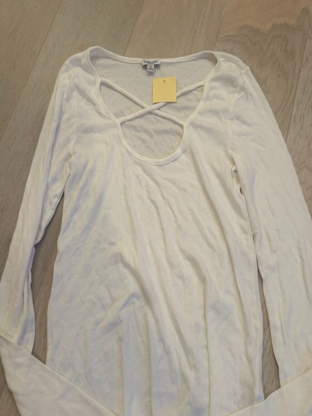 New with Tags Splendid Cross-Front Long Sleeve Tee